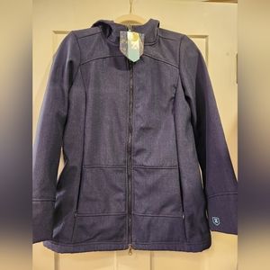 Zusa womens jacket size small navy blue NWT
